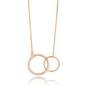 Carraig Donn Knight & Day Micro Pave Interlinked Pendant €35