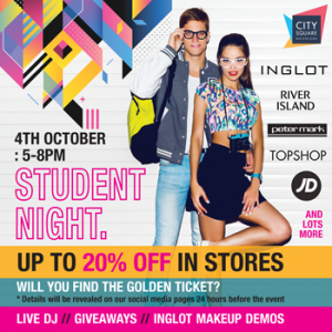 student night city square waterford