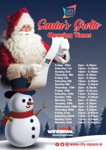 Santa opening times City Square Waterford